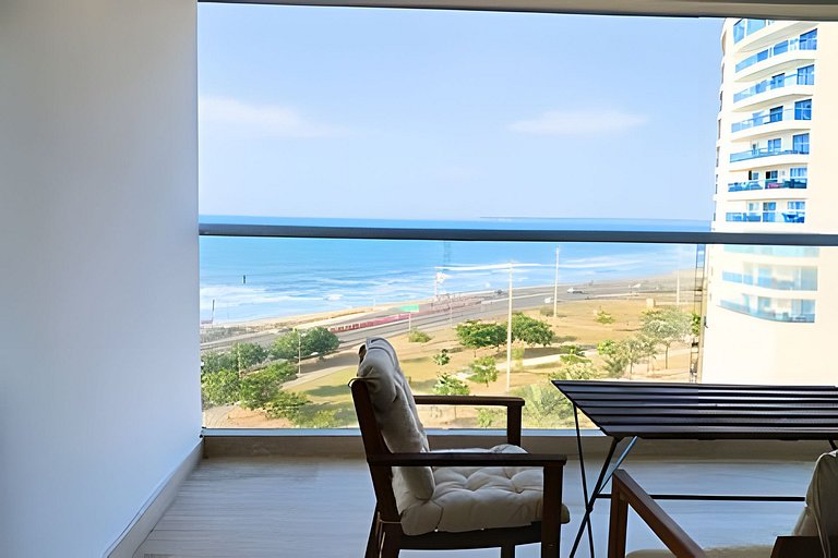 Lujoso Apart Studio frente al Mar