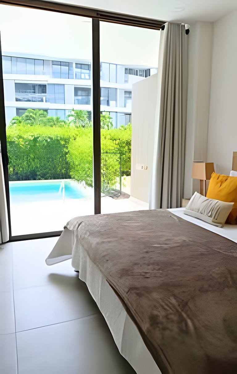 Exclusivo Apto, Piscina Privada y Salida a playa