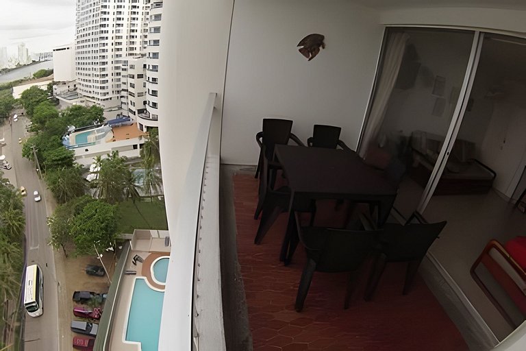 Hermoso apartamento con vista en el laguito