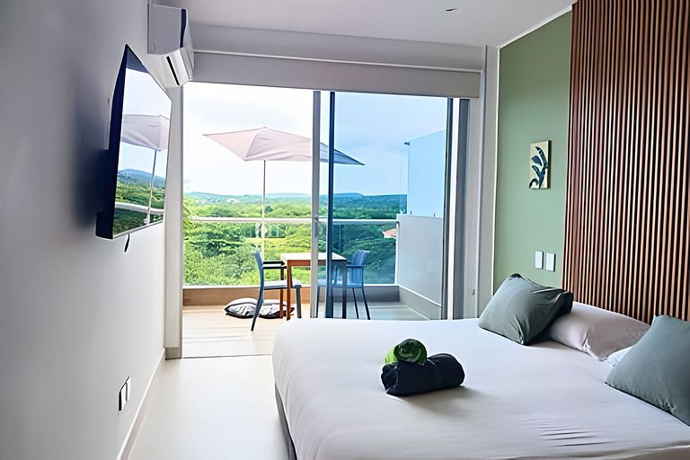 Ultimo piso, amplia terraza y vista impresionante!