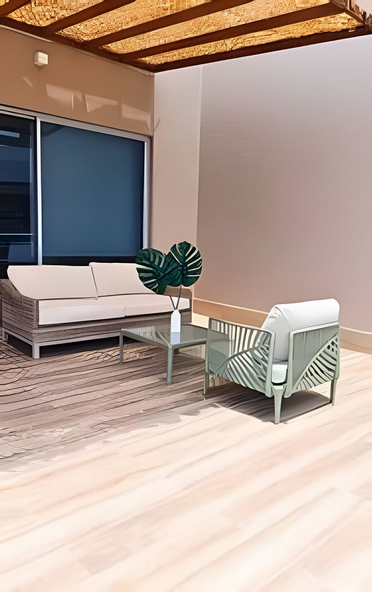 Ultimo piso, amplia terraza y vista impresionante!