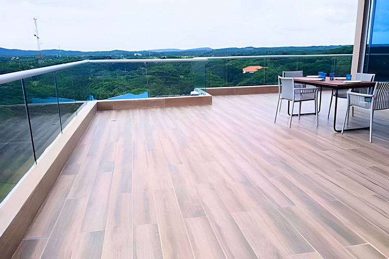 Ultimo piso, amplia terraza y vista impresionante!