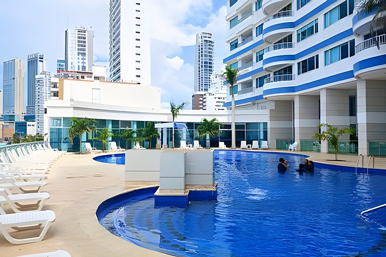 Increíble vista al mar en el corazón de Bocagrande