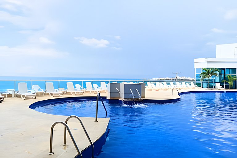 Increíble vista al mar en el corazón de Bocagrande